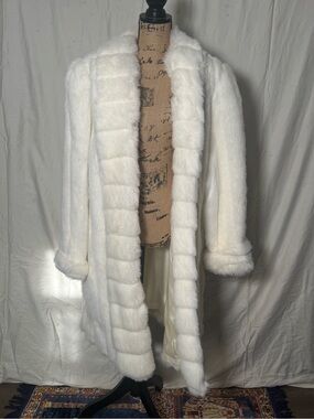 White Faux Fur Coat